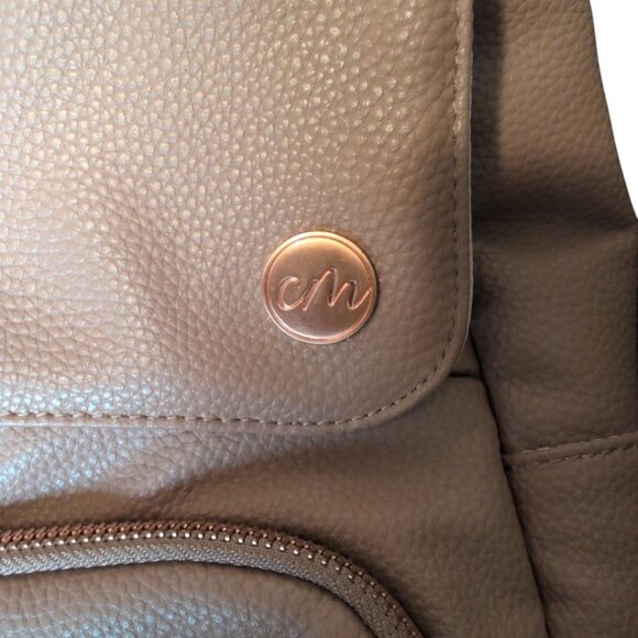 Clevermade Lily Blush Diaper Backpack Rose Gold Hardware in Leather Lots Pockets - Picture 6 of 8